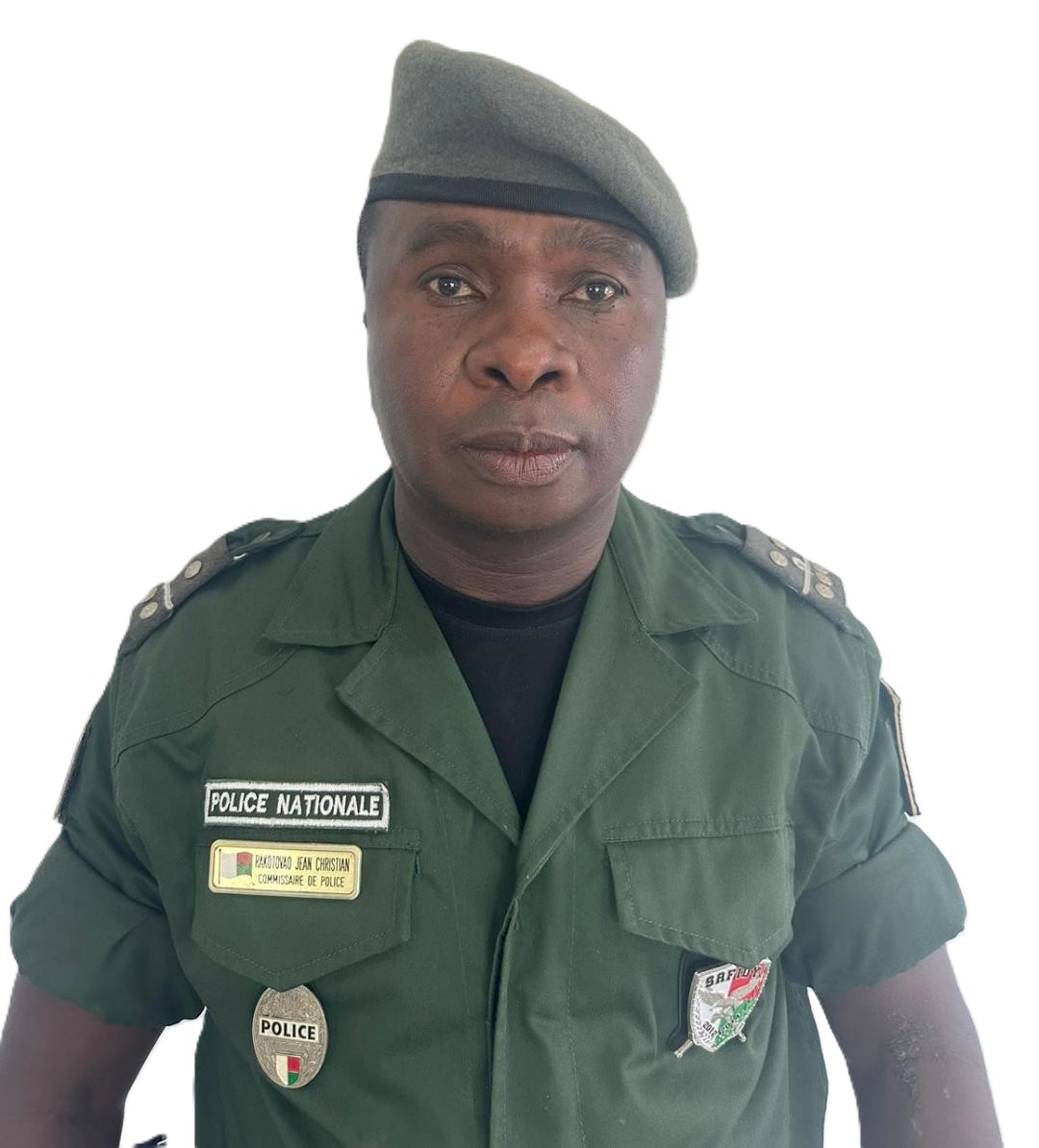 Commissaire Principal de Police, RAKOTOVAO Jean Christian